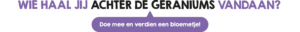 Actie bloemetje Anytime Fitness